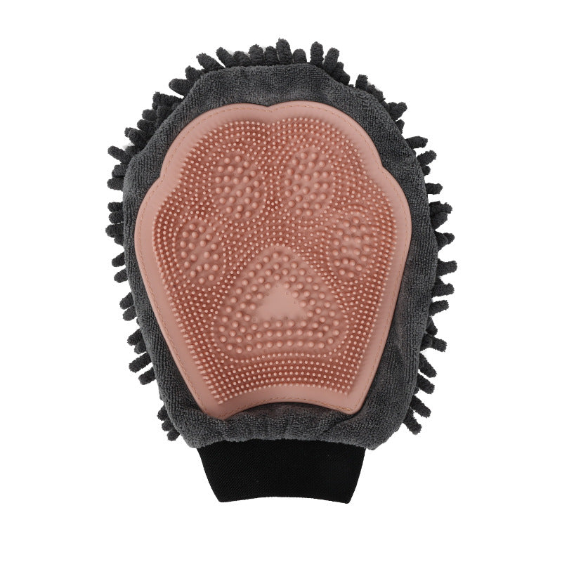 2-in-1 Pet Grooming & Bathing Glove – Deshedding Brush + Massage Mitt