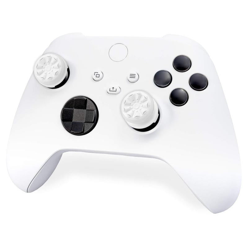 FPS Freek Galaxy White for Xbox One and Xbox Series X Controller | Performance Thumbsticks | 1 High-Rise, 1 Mid-Rise | White New Xbox Controller Grips