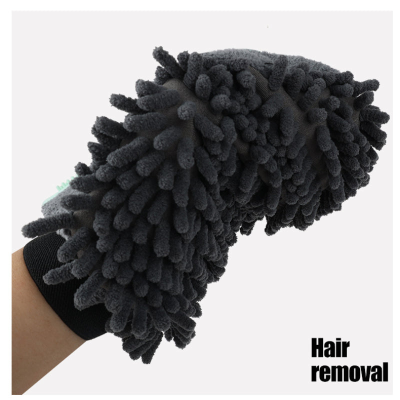 2-in-1 Pet Grooming & Bathing Glove – Deshedding Brush + Massage Mitt