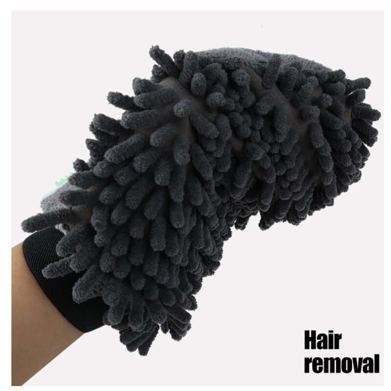 2-in-1 Pet Grooming & Bathing Glove – Deshedding Brush + Massage Mitt