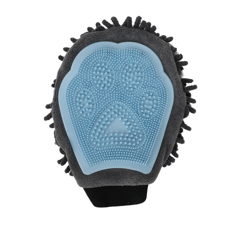 2-in-1 Pet Grooming & Bathing Glove – Deshedding Brush + Massage Mitt