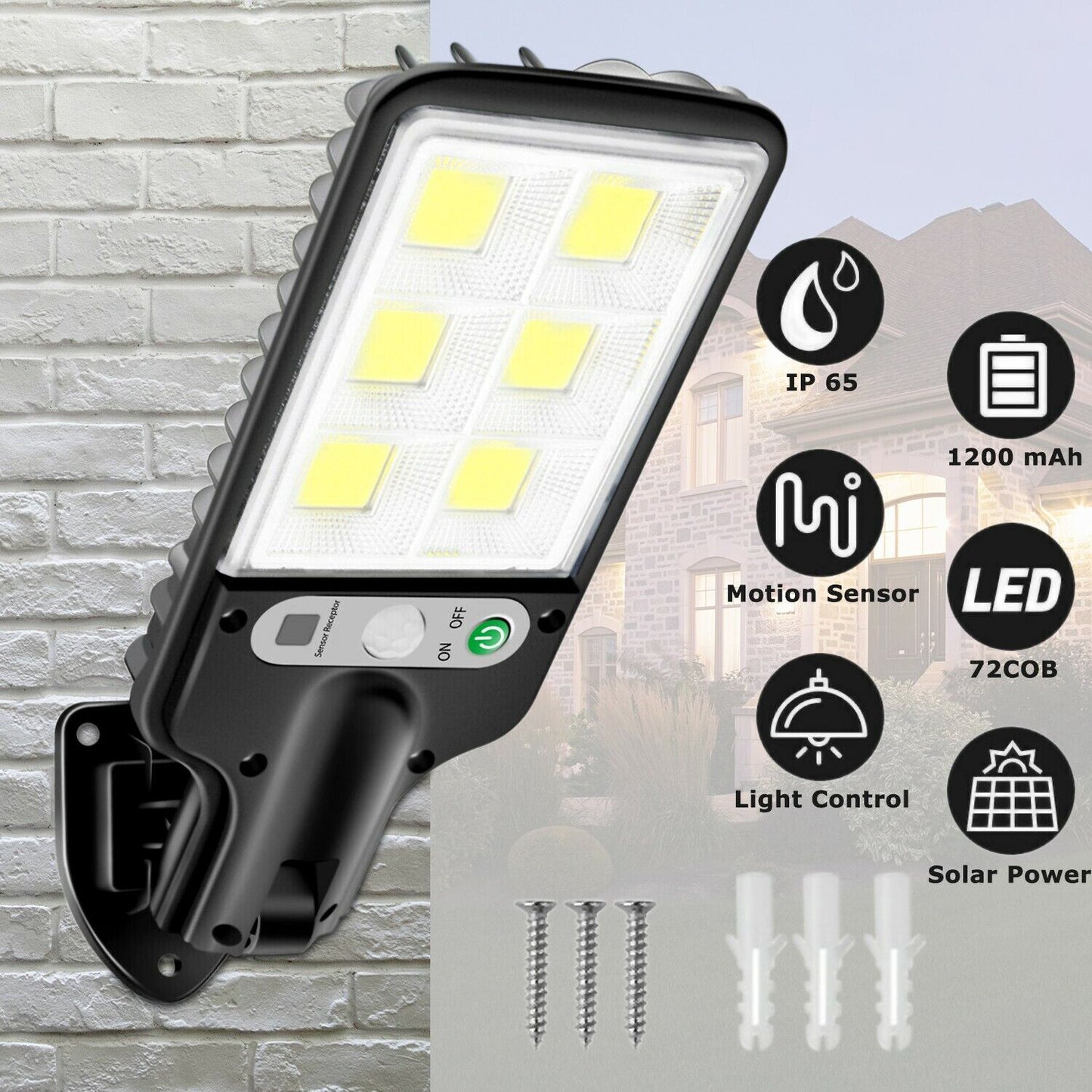 Solar Motion Sensor Security Light