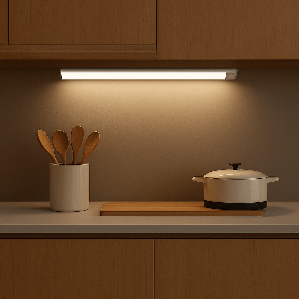 Rechargeable LED Motion Sensor Cabinet Lights – 2 Pack | Wireless Under-Cabinet & Closet Lighting