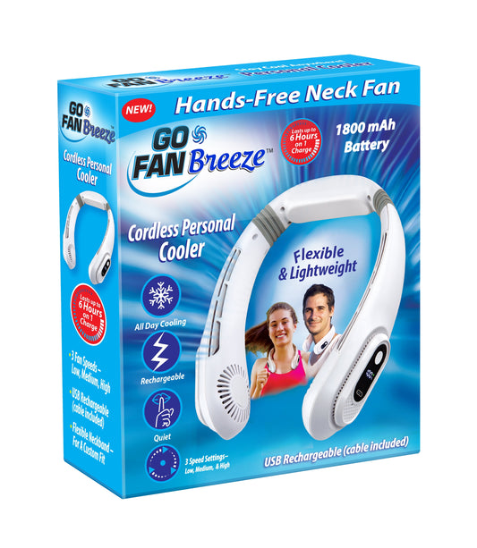 Go Fan Breeze Cordless Hands - Free Neck Fan