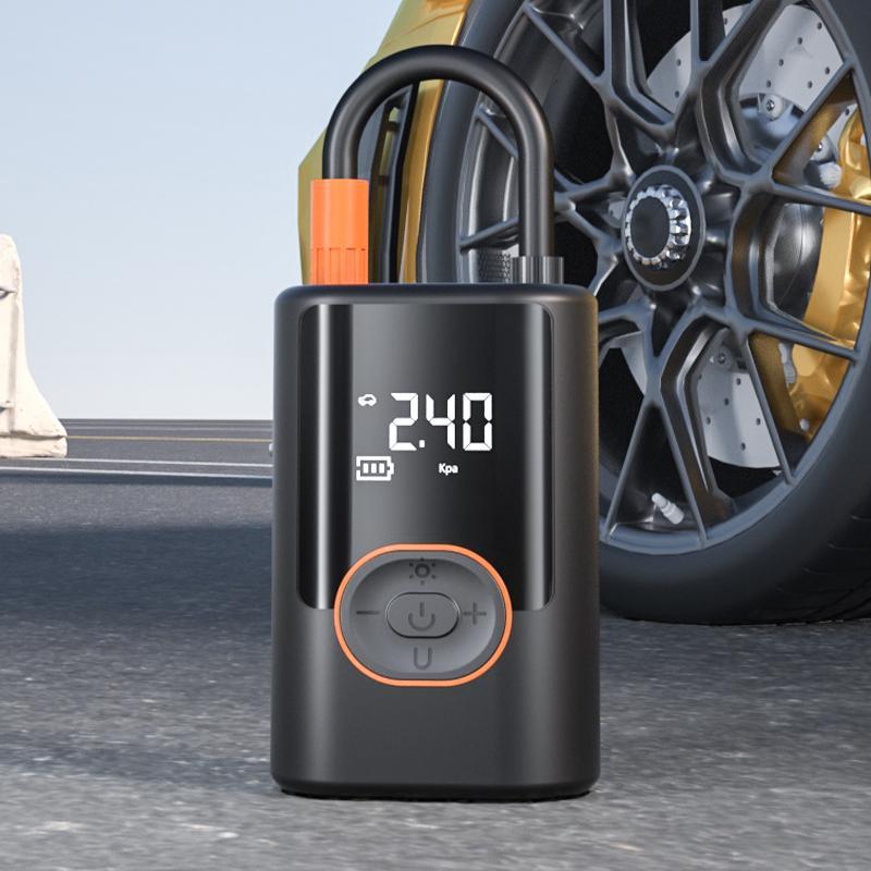 Portable Smart Tire Inflator Air Compressor – Digital Auto Pump w/ LED Light & Power Bank (Car, Bike, Ball)